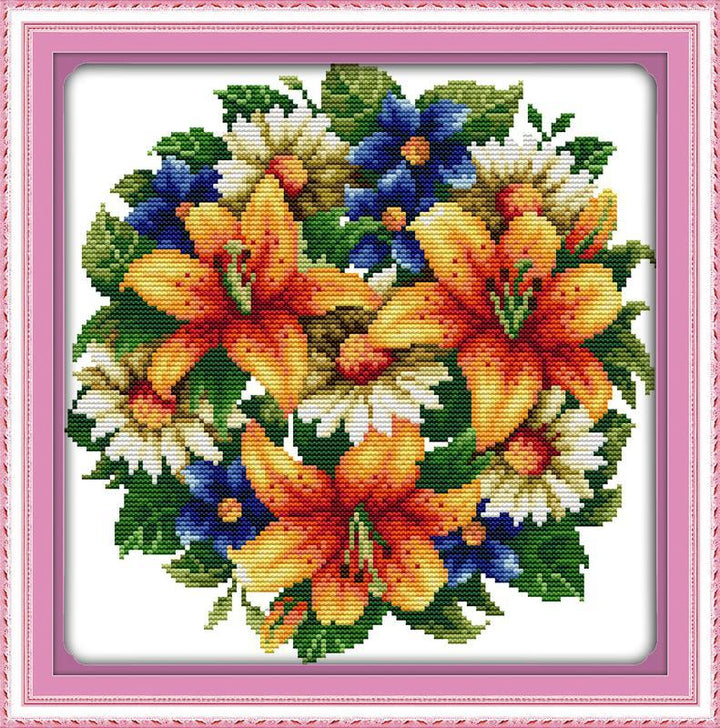 Flower Cross Stitch Kits H419