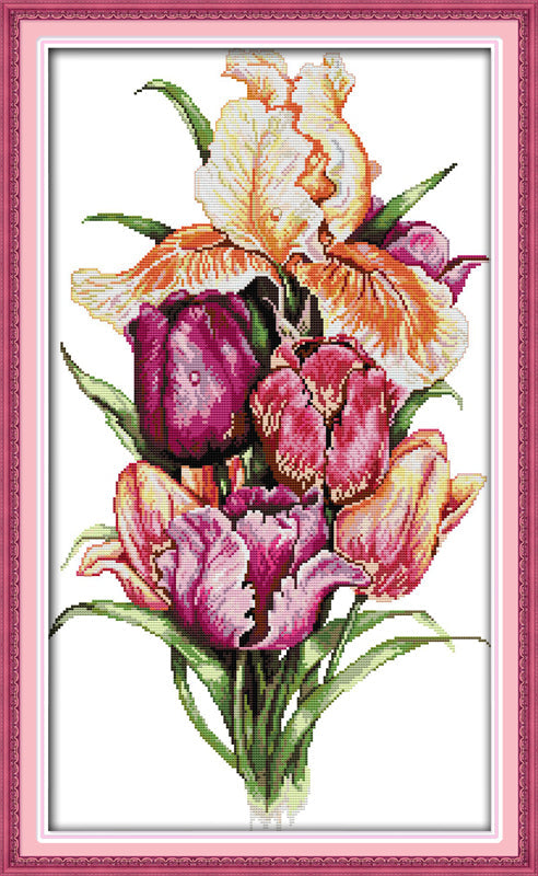 Flower Cross Stitch Kits H439