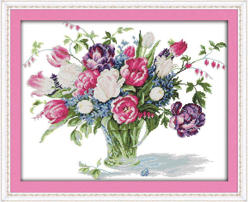 Flower Cross Stitch Kits H577