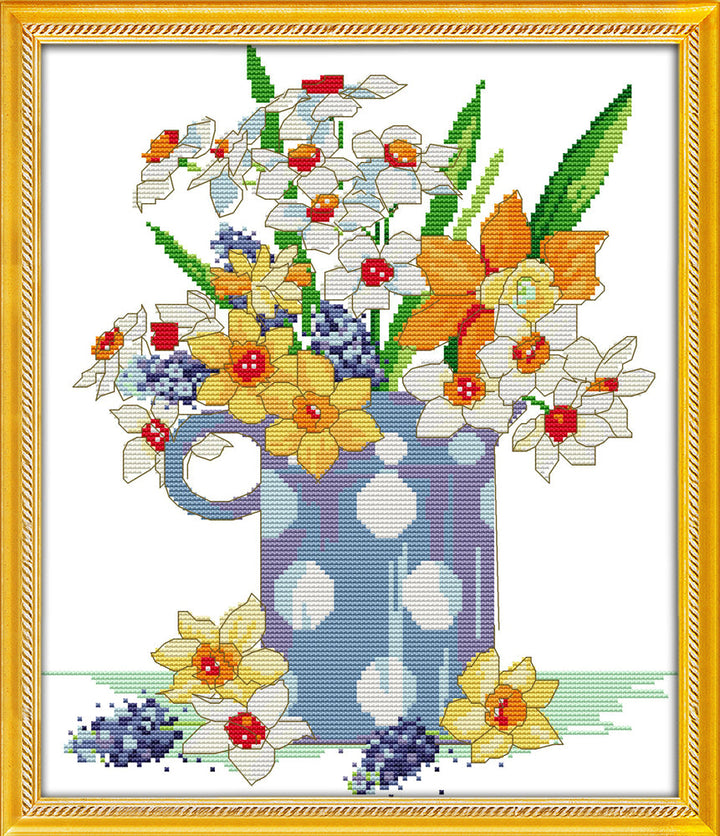 Flower Cross Stitch Kits H754