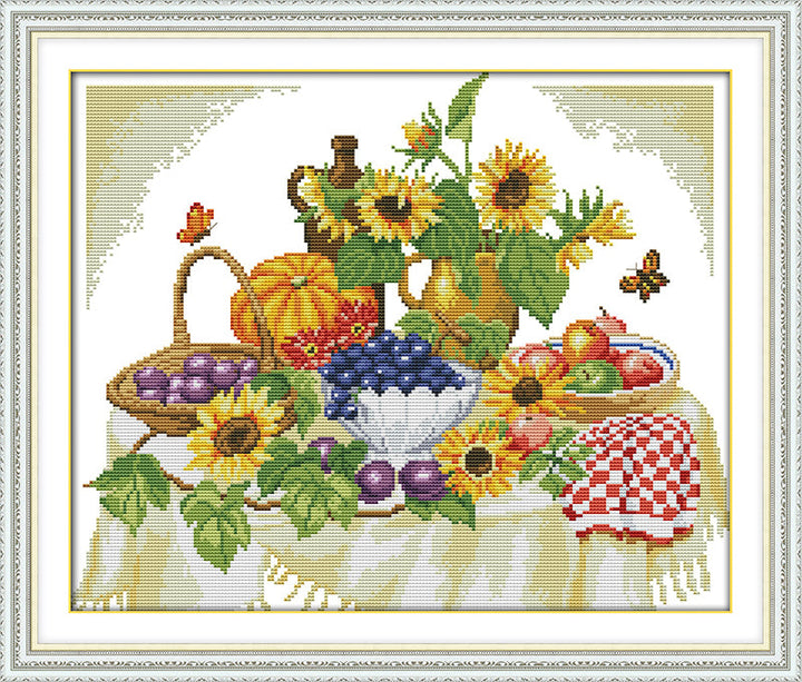 Flower Cross Stitch Kits J117