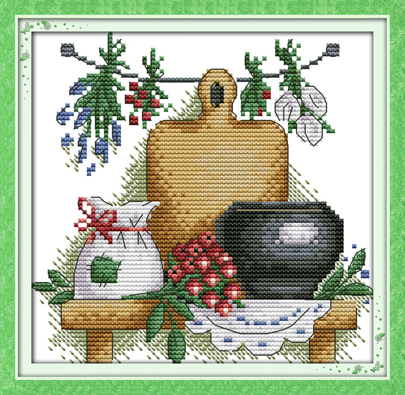 Pot Cross Stitch Kits J132