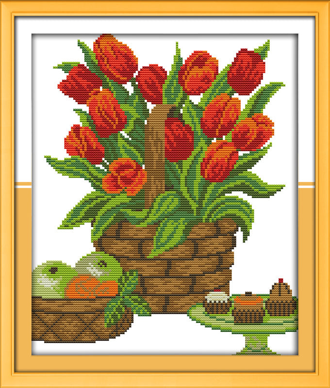 Flower Cross Stitch Kits J138