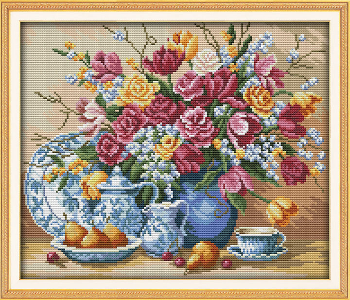 Flower Cross Stitch Kits J145