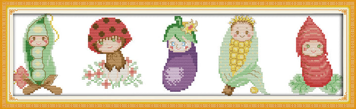 Vegetable Cross Stitch Kits J206