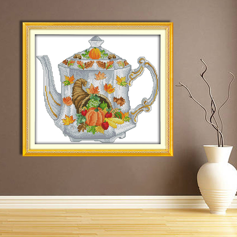 Teapot Cross Stitch Kits J270