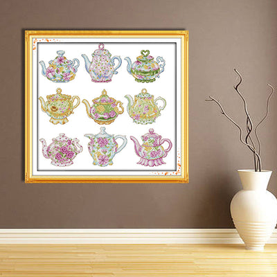 Teapot Cross Stitch Kits J325