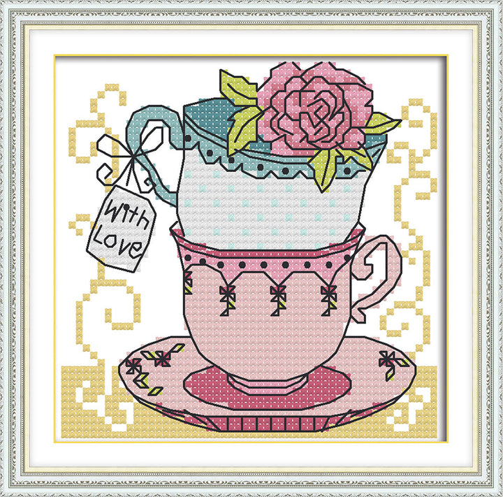 Cup Cross Stitch Kits J357