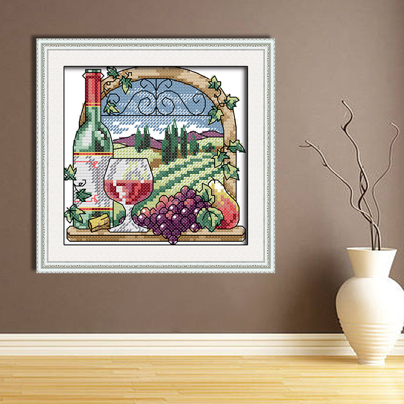 Wine Cross Stitch Kits J362