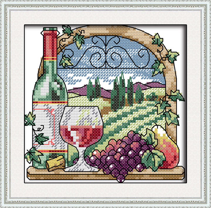 Wine Cross Stitch Kits J362