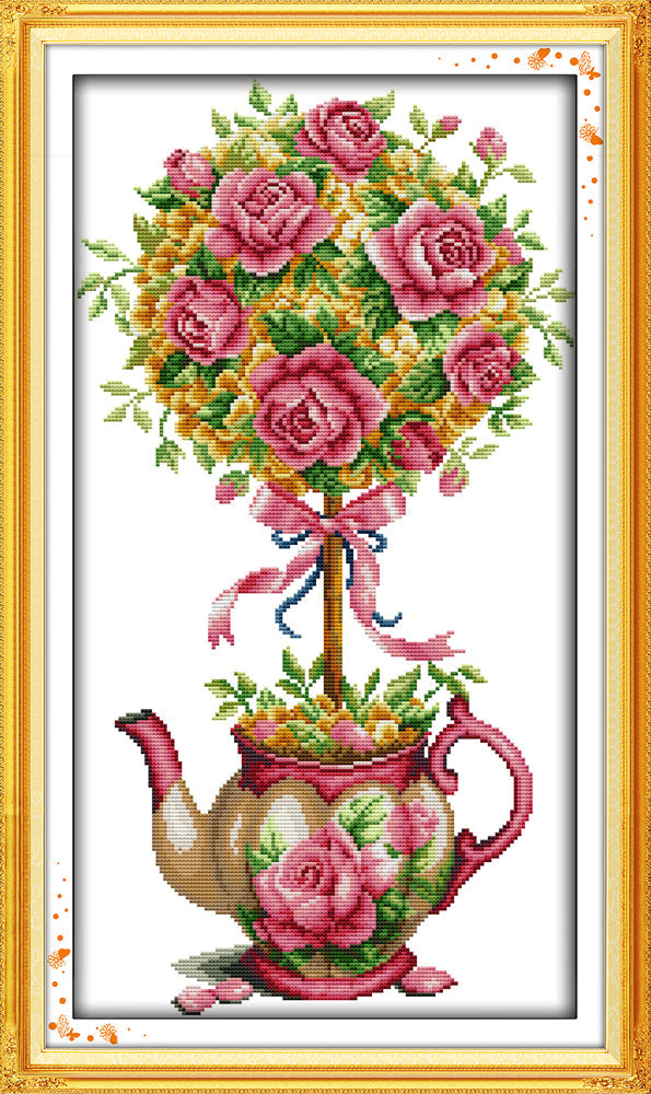 Teapot Cross Stitch Kits J384