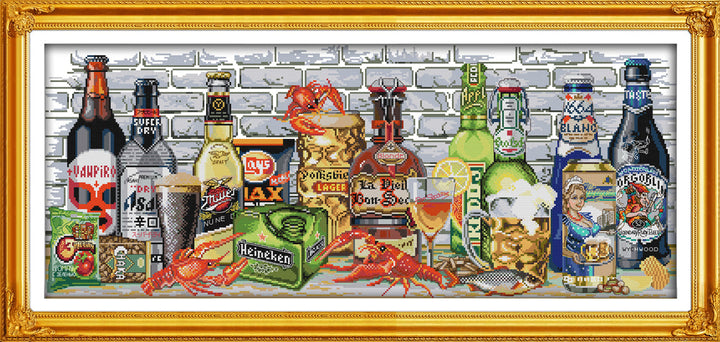 Wine Cross Stitch Kits J409