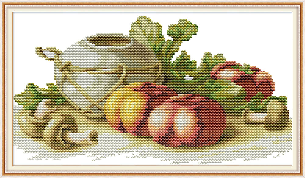 Pot Cross Stitch Kits J458