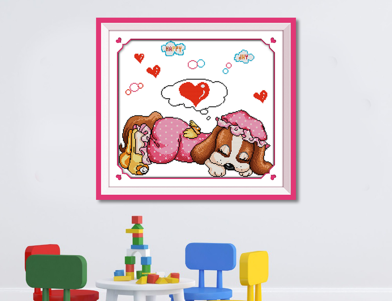 Dog Cross Stitch Kits K007