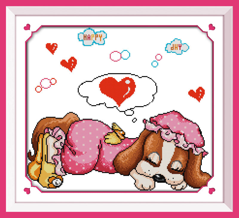 Dog Cross Stitch Kits K007