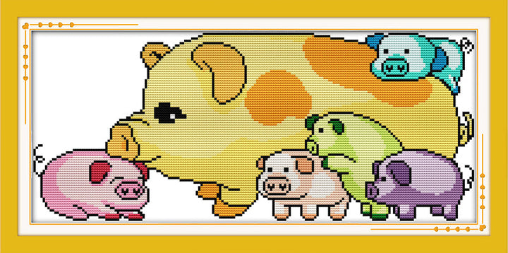 Pig Cross Stitch Kits K034