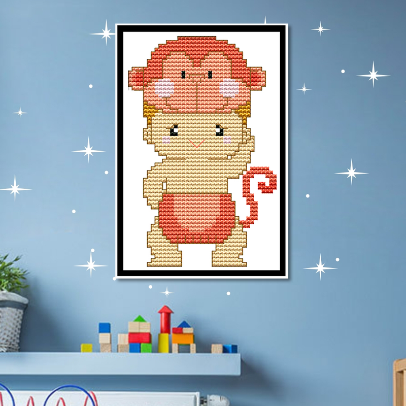 Monkey Cross Stitch Kits K213 5275