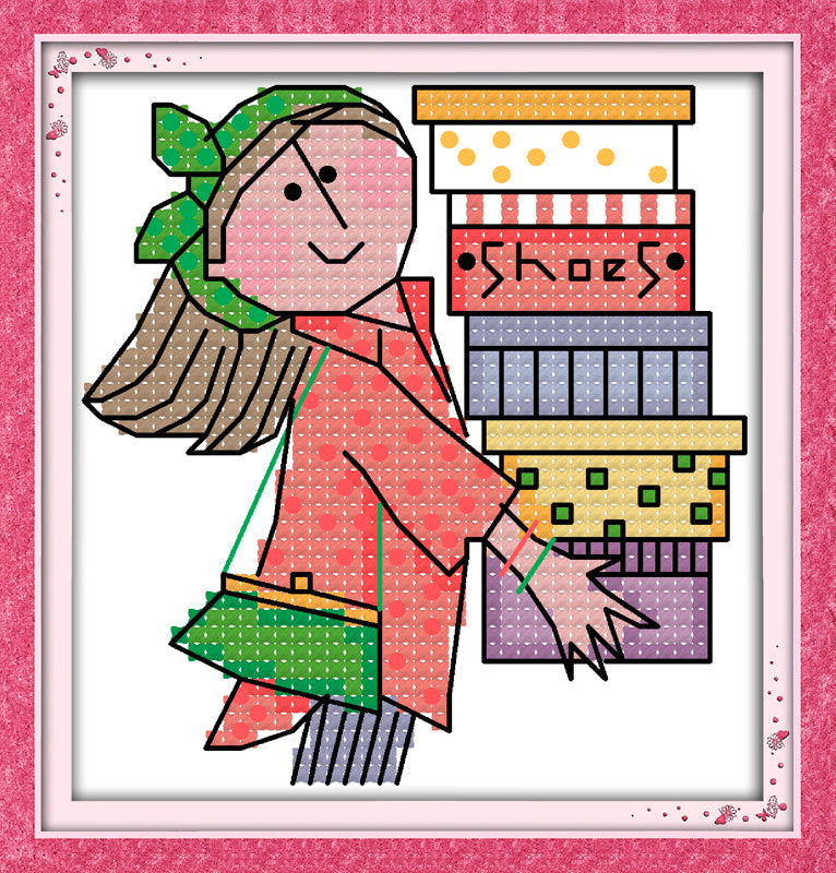 Girl Cross Stitch Kits K221