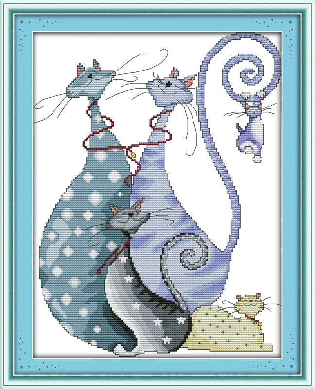 Cat Cross Stitch Kits K437