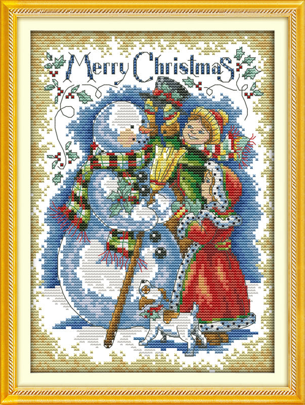 Snowman Cross Stitch Kits K620