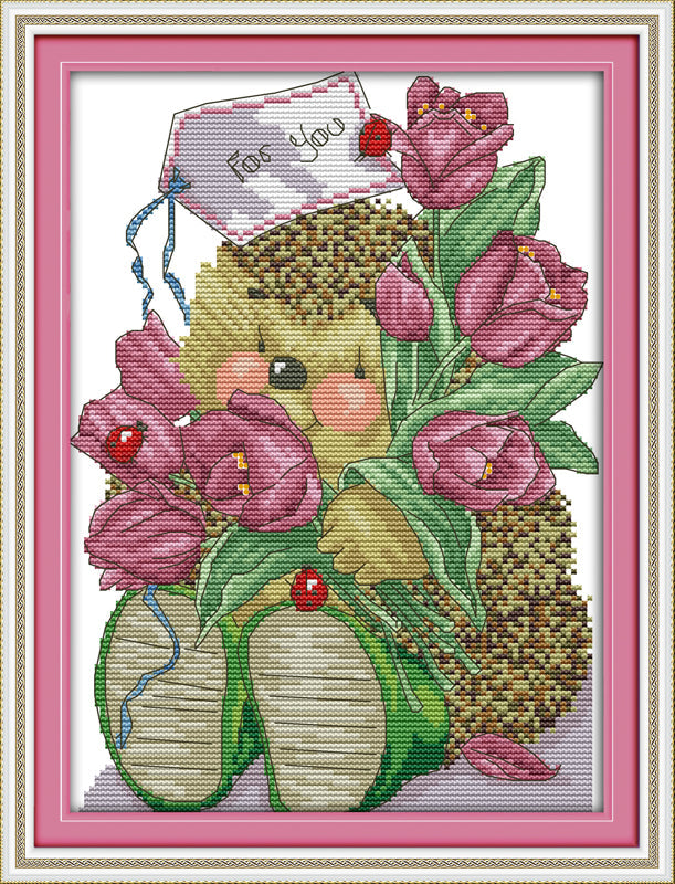 Hedgehog Cross Stitch Kits K623