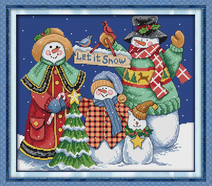 Snowman Cross Stitch Kits K632