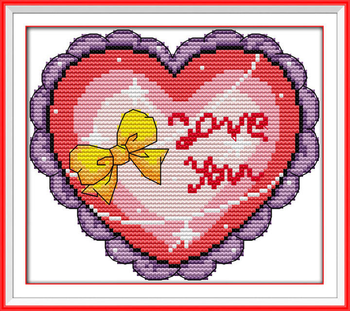 Heart Cross Stitch Kits K714