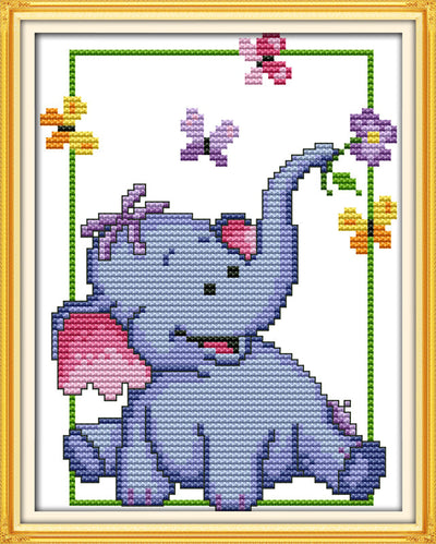 Elephant Cross Stitch Kits K986