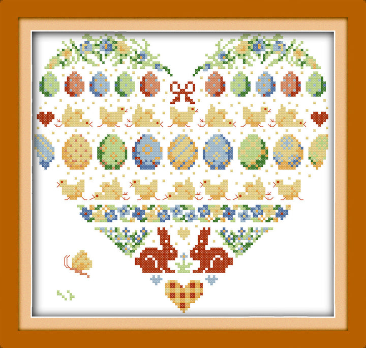 Heart Cross Stitch Kits KB003