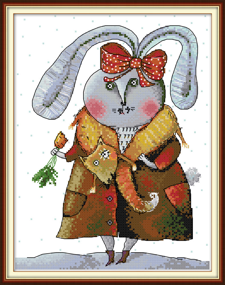 Rabbit Cross Stitch Kits KB040