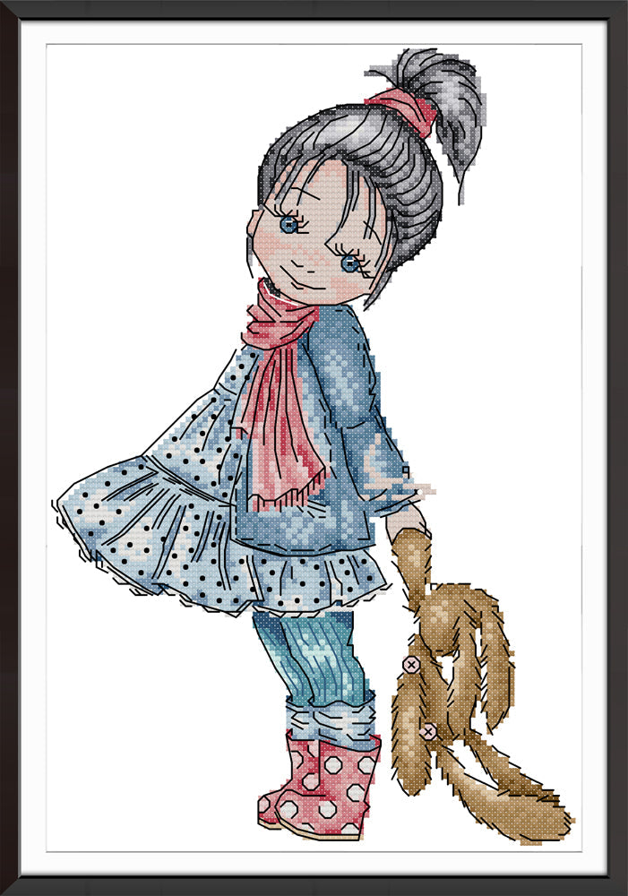 Girl Cross Stitch Kits KB042