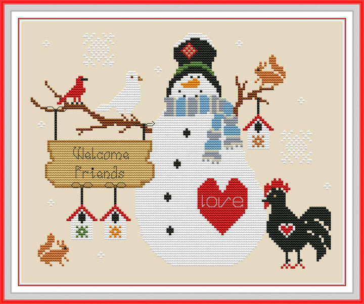 Snowman Cross Stitch Kits KB053