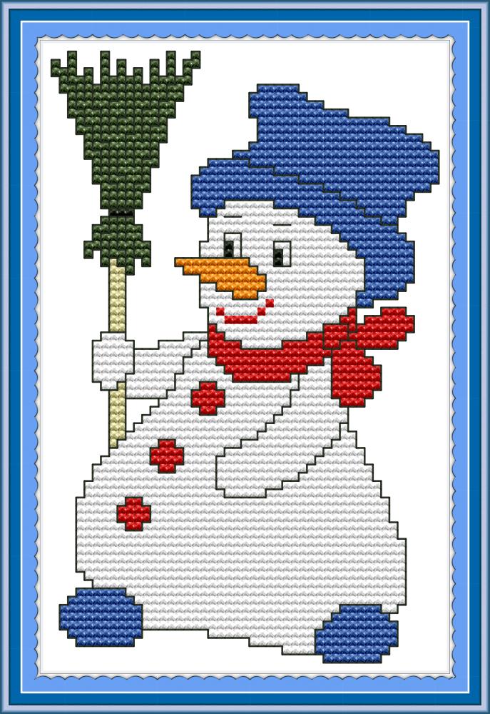 Snowman Cross Stitch Kits KB054