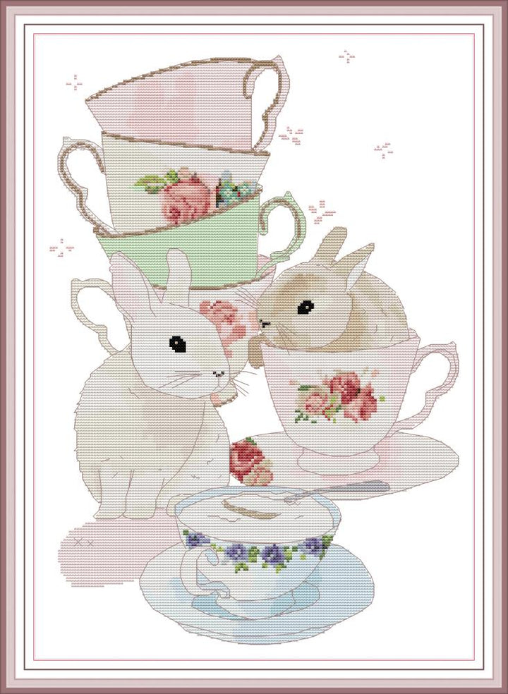 Rabbit Cross Stitch Kits KB082