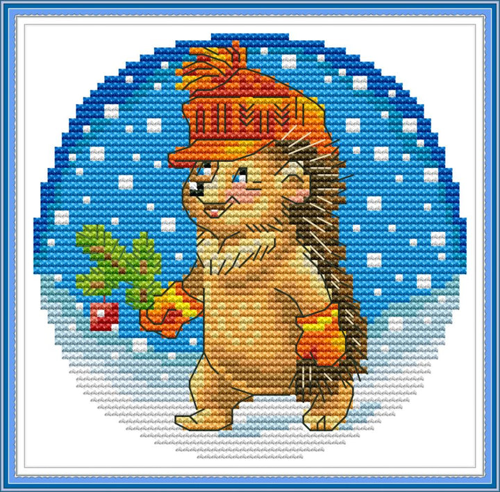 Hedgehog Cross Stitch Kits KB088