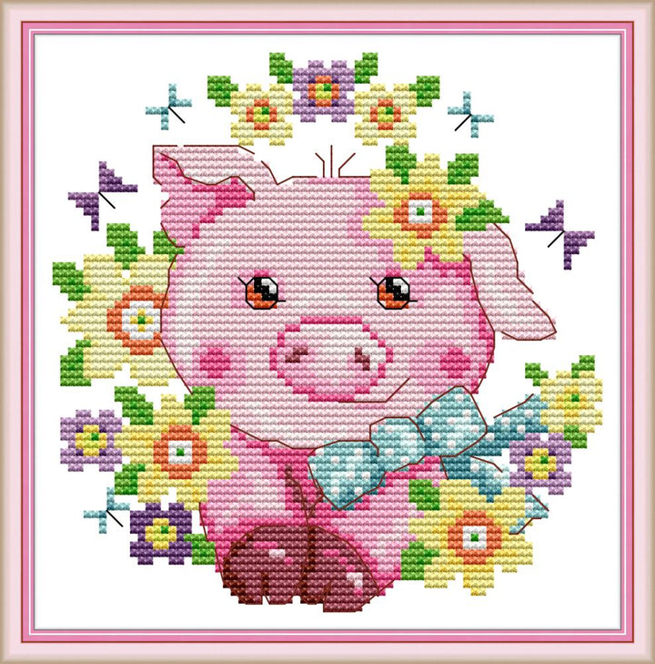 Pig Cross Stitch Kits KB097