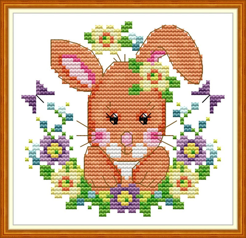 Rabbit Cross Stitch Kits KB098