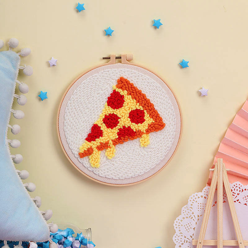 Pizza Punch Needle Embroidery Kits KID008