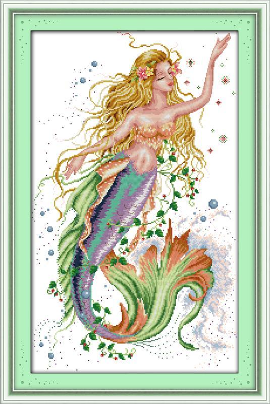 Mermaid Cross Stitch Kits R189 4195