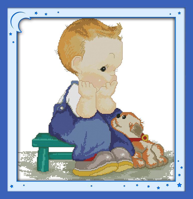 Boy Cross Stitch Kits R359