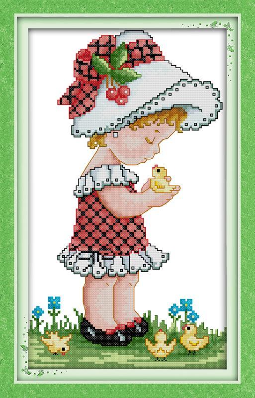 Girl Cross Stitch Kits R369