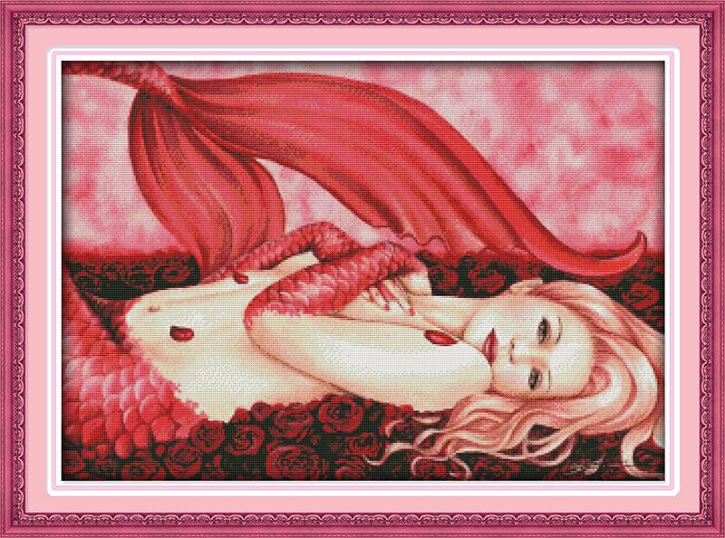 Mermaid Cross Stitch Kits R537