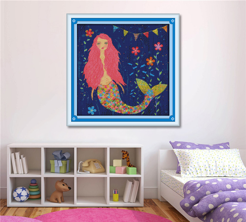 Mermaid Cross Stitch Kits R597