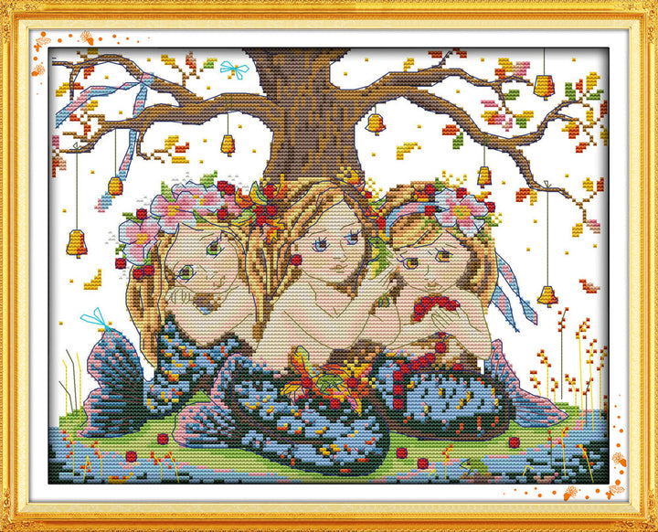 Mermaid Cross Stitch Kits RA006