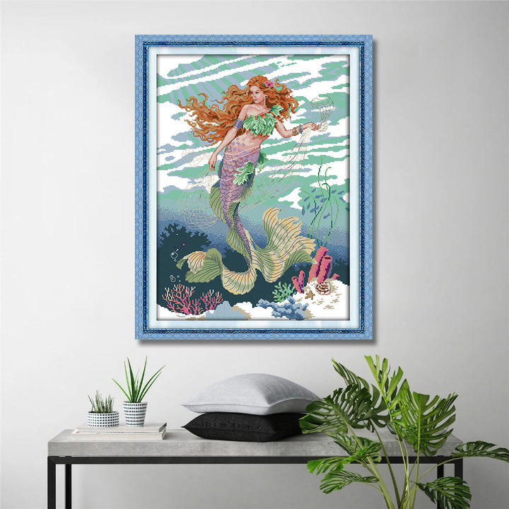 Mermaid Cross Stitch Kits RA042