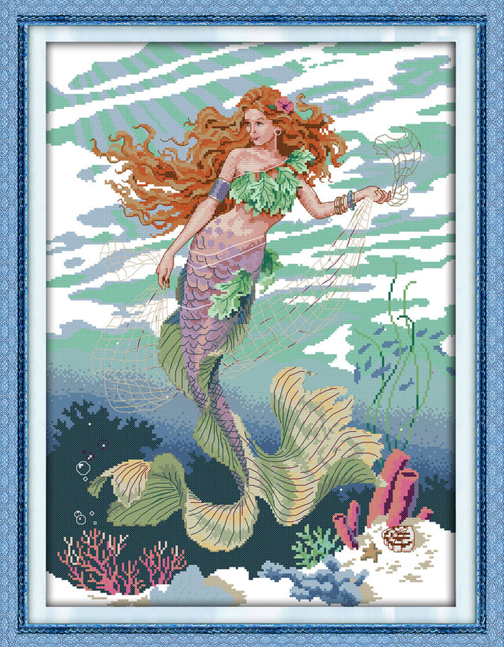 Mermaid Cross Stitch Kits RA042