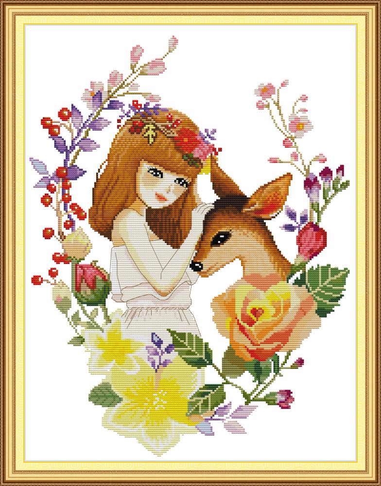 Girl Cross Stitch Kits RA334