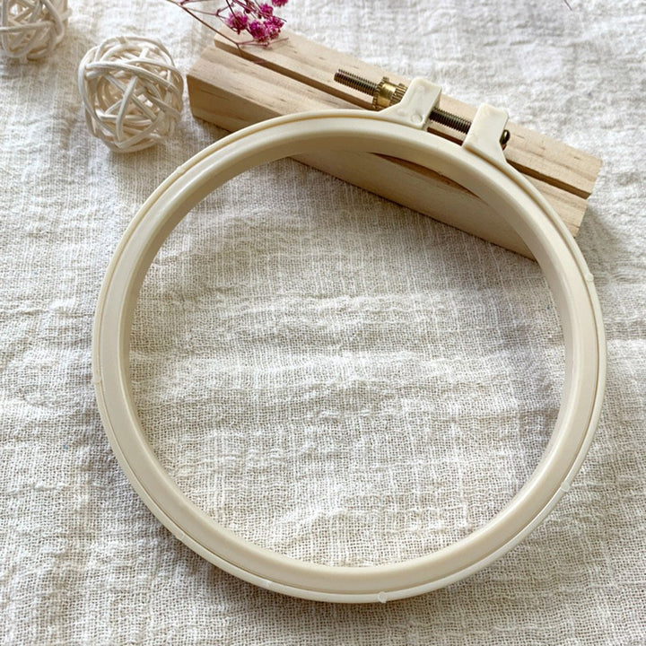 12.5cm Plastic Frame Embroidery Hoop Ring DIY Cross Stitch Sewing Circle TOOL14