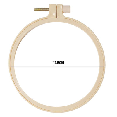 12.5cm Plastic Frame Embroidery Hoop Ring DIY Cross Stitch Sewing Circle TOOL14