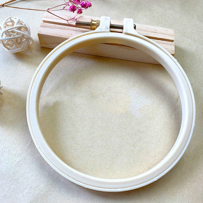 12.5cm Plastic Frame Embroidery Hoop Ring DIY Cross Stitch Sewing Circle TOOL14